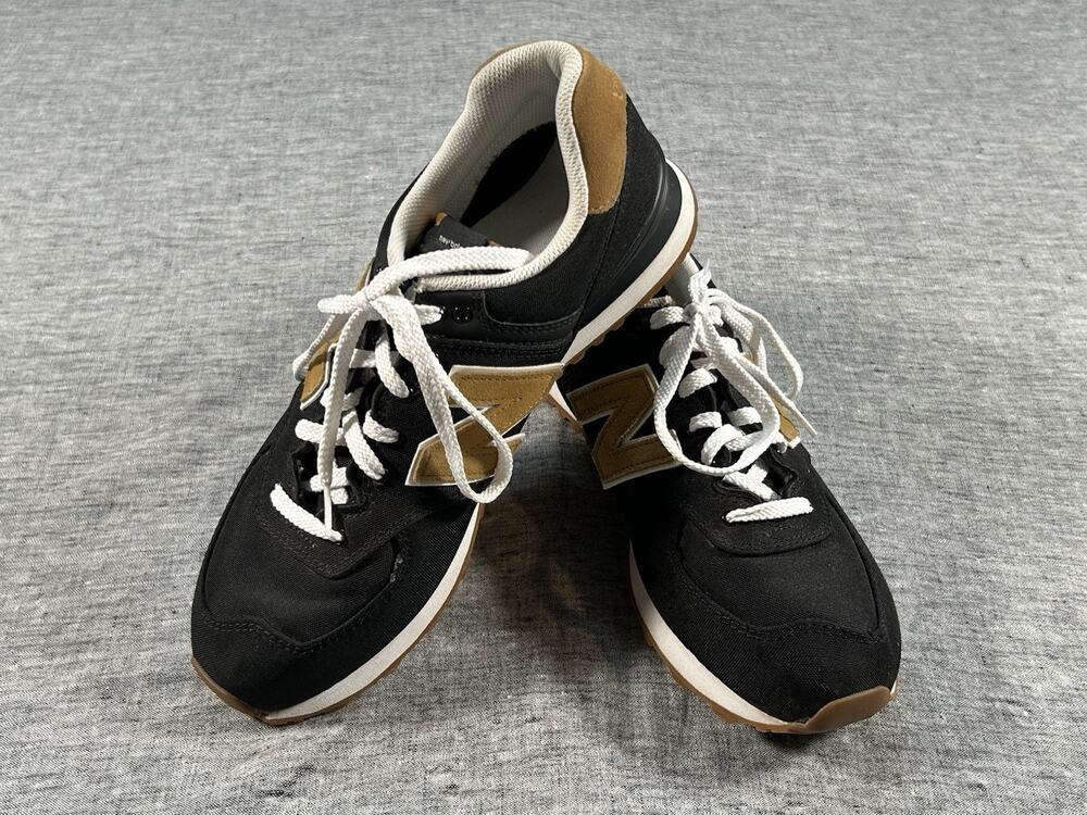 New Balance 574 Shoes Mens 12 D Black Workwear Casual Sneaker ML574SBK2